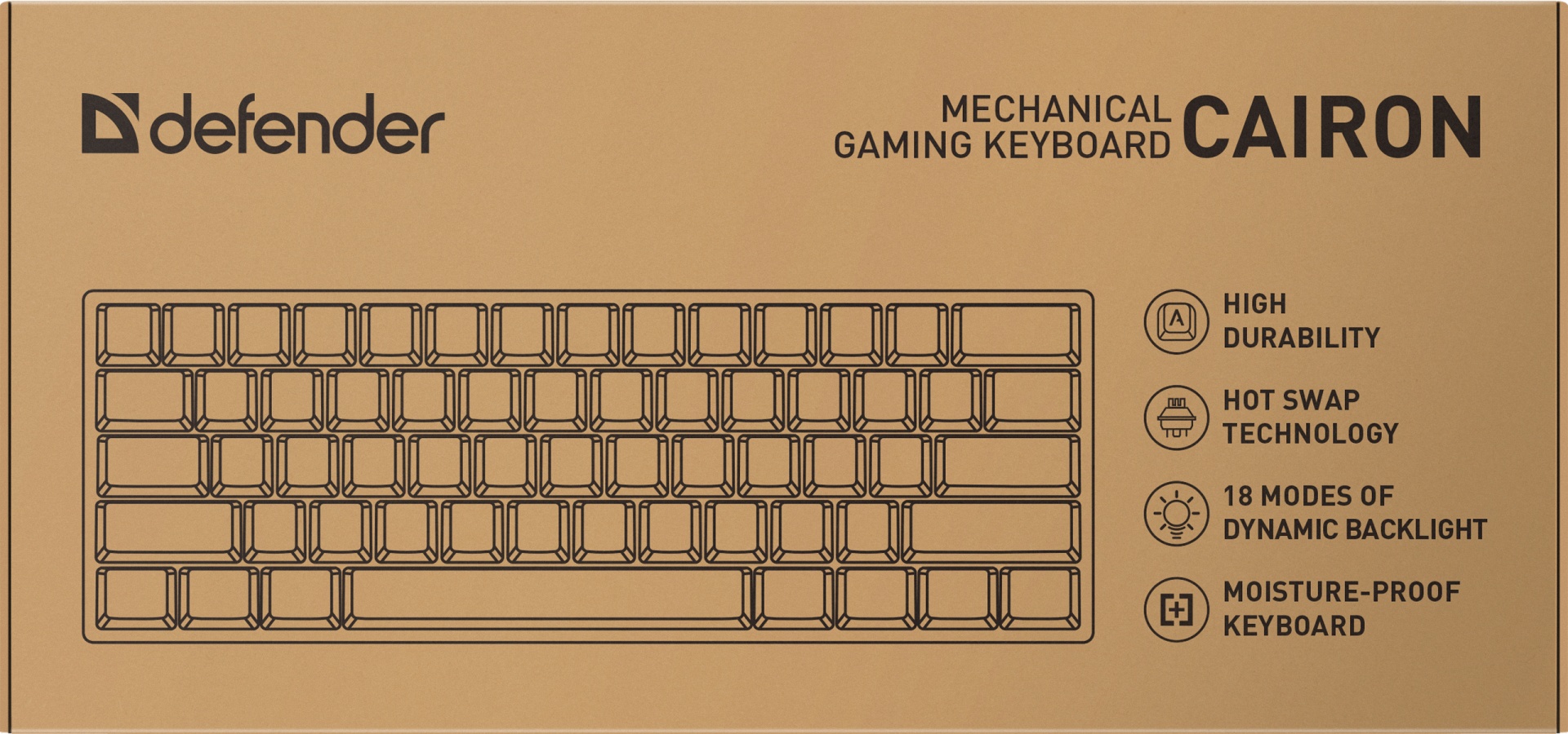 Клавиатура Defender Cairon GK-081 черный