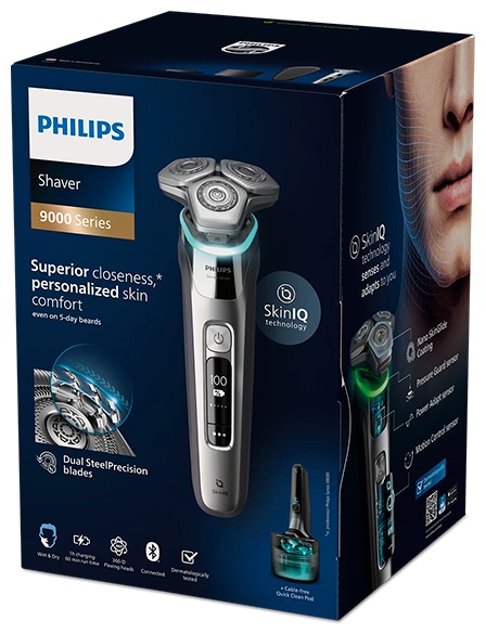 Электробритва Philips S9975/55 SkinIQ роторная от аккумулятора