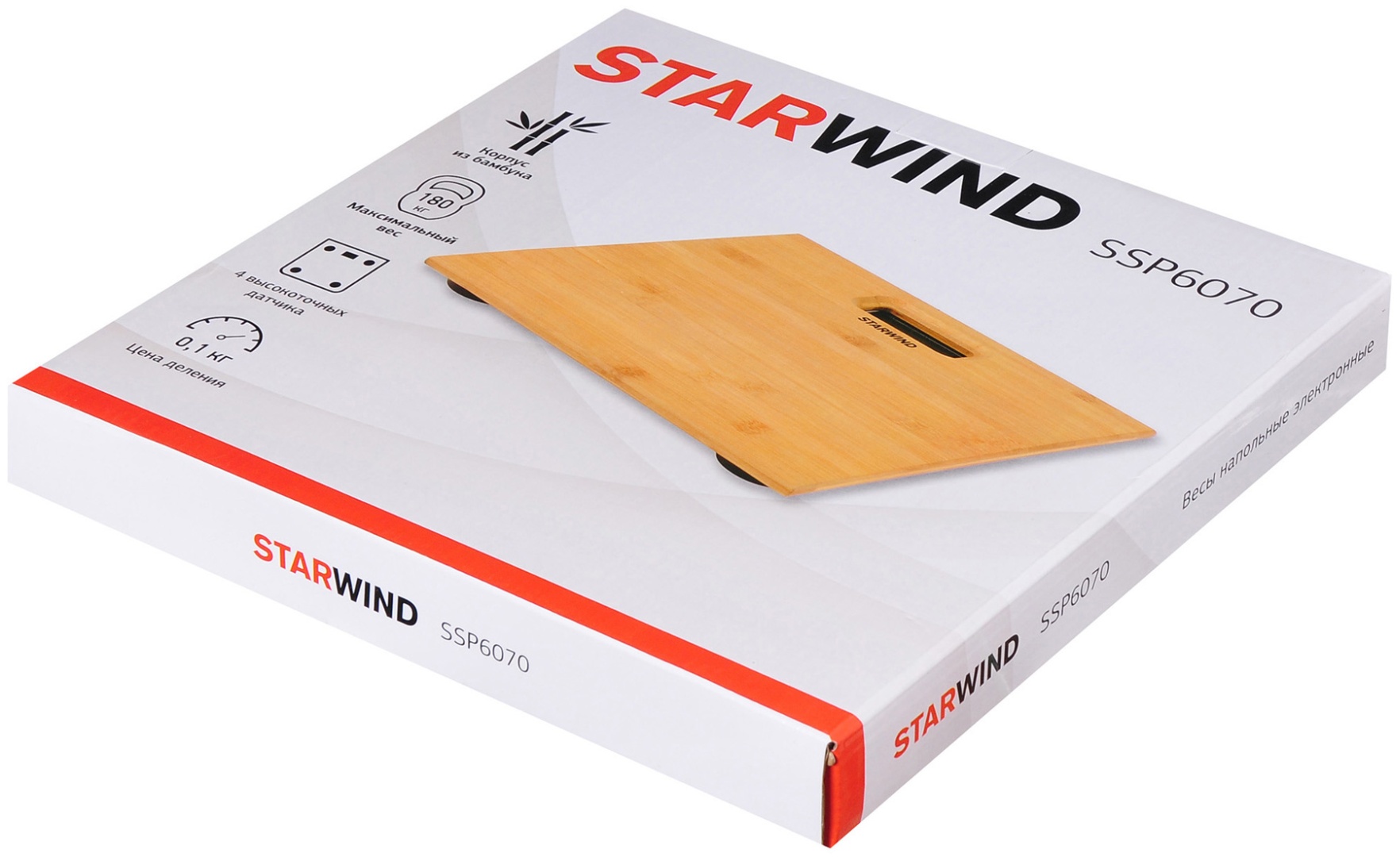 Напольные весы Starwind электронные SSP6070 до 180 кг