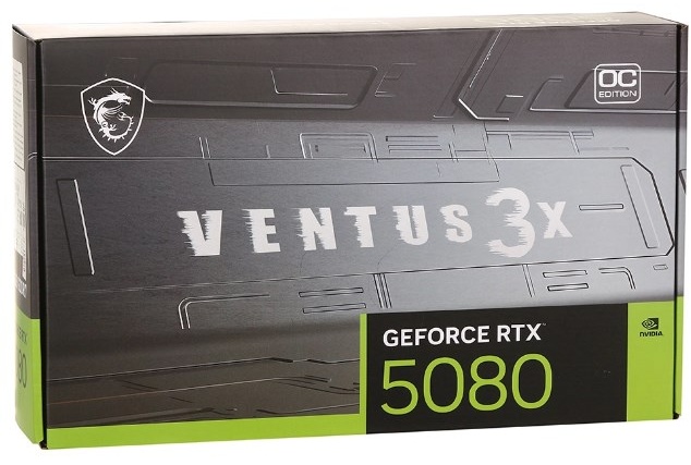 Видеокарта MSI RTX 5080 16G VENTUS 3X OC 16 Гб