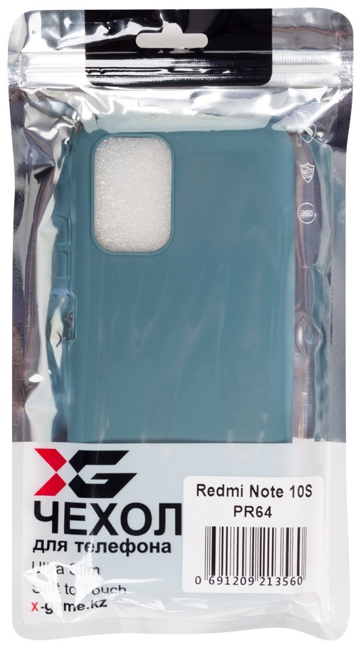 Чехол X-Game XG-PR64 для Redmi Note 10S, мятный