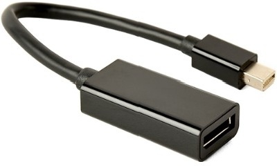 Переходник Cablexpert mini DisplayPort - DisplayPort 0.10 м A-mDPM-DPF-001, черный