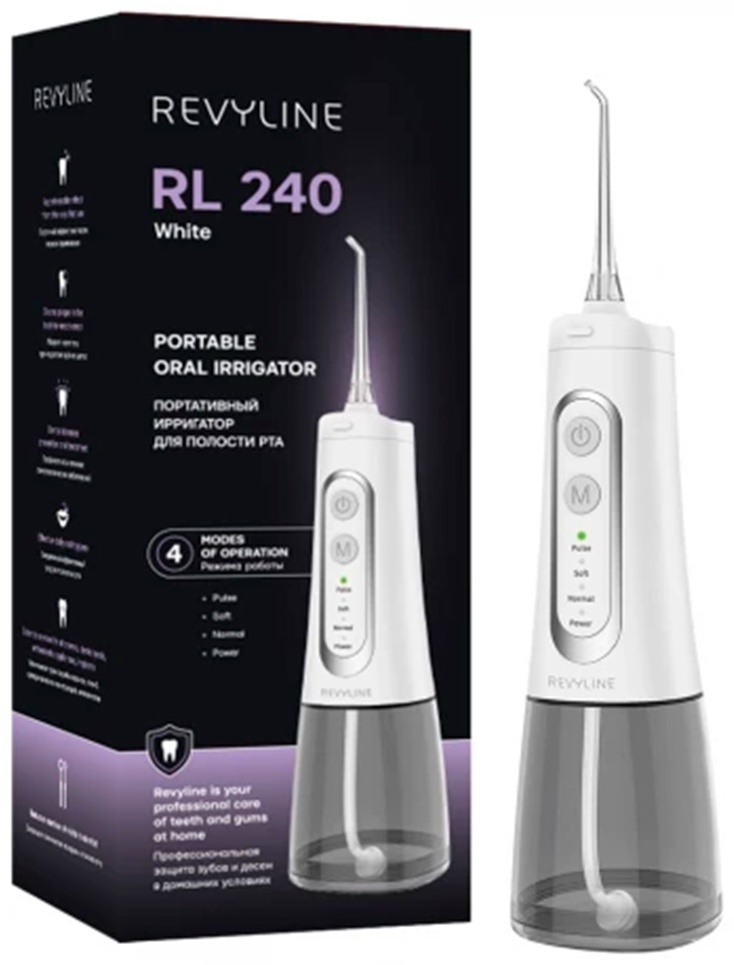 Ирригатор импульсный Revyline RL240 300 мл, белый