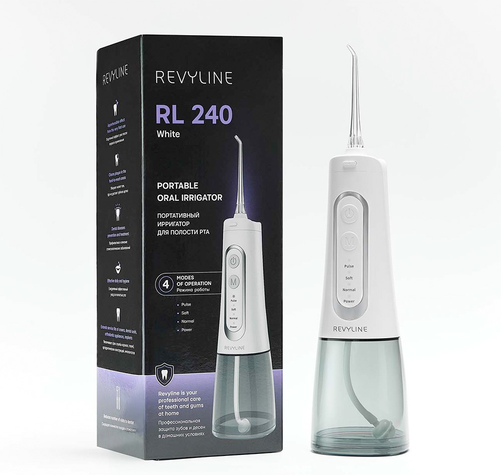 Ирригатор импульсный Revyline RL240 300 мл, белый