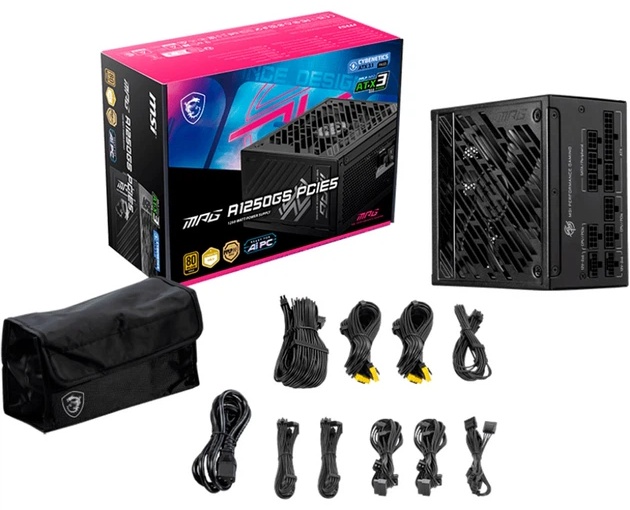 Блок питания MSI MPG A1250GS PCIE5 1250 Вт