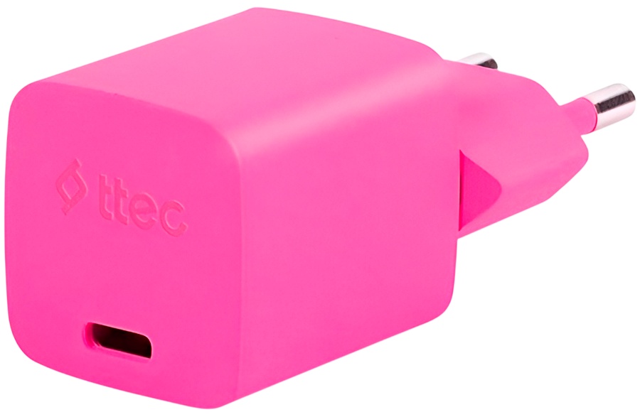 Зарядное устройство TTEC SmartCharger GaN 20W PD USB Type-C 20 Вт розовый