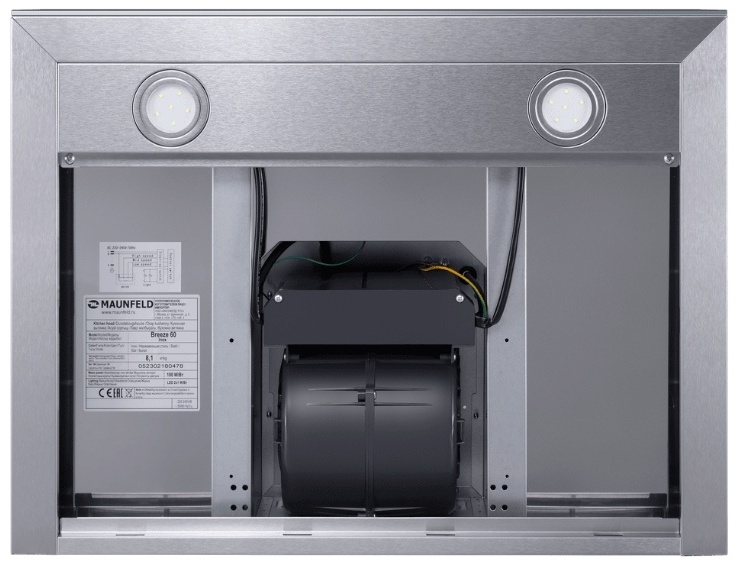 Вытяжка Maunfeld Breeze 60  серебристая