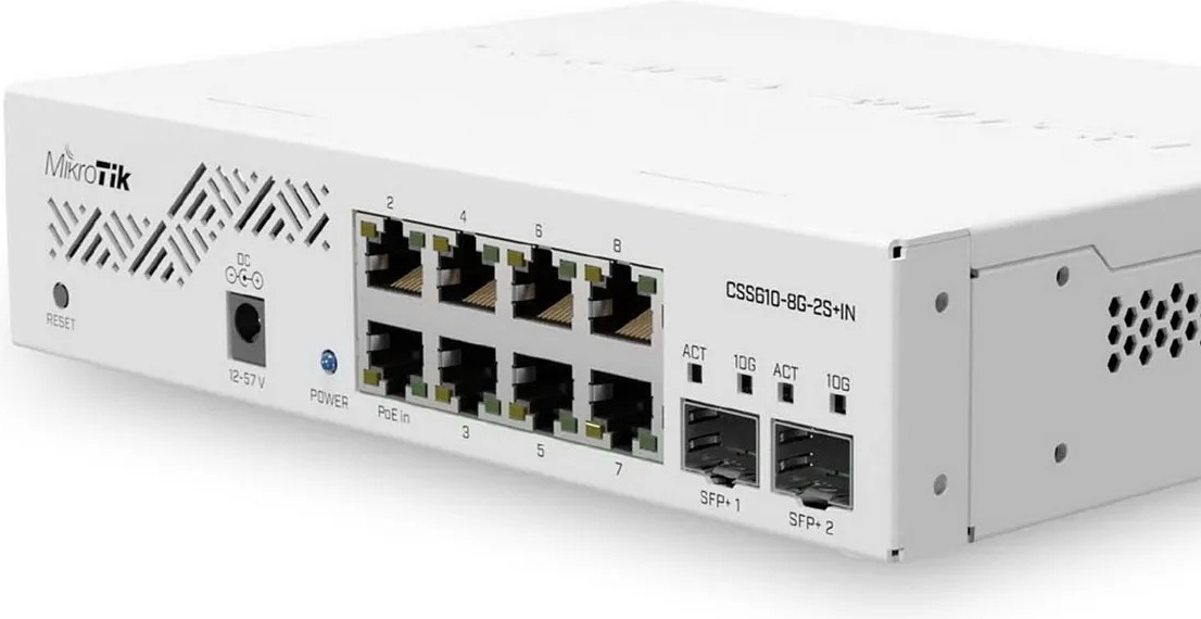 Коммутатор MikroTik CSS610-8G-2S+IN