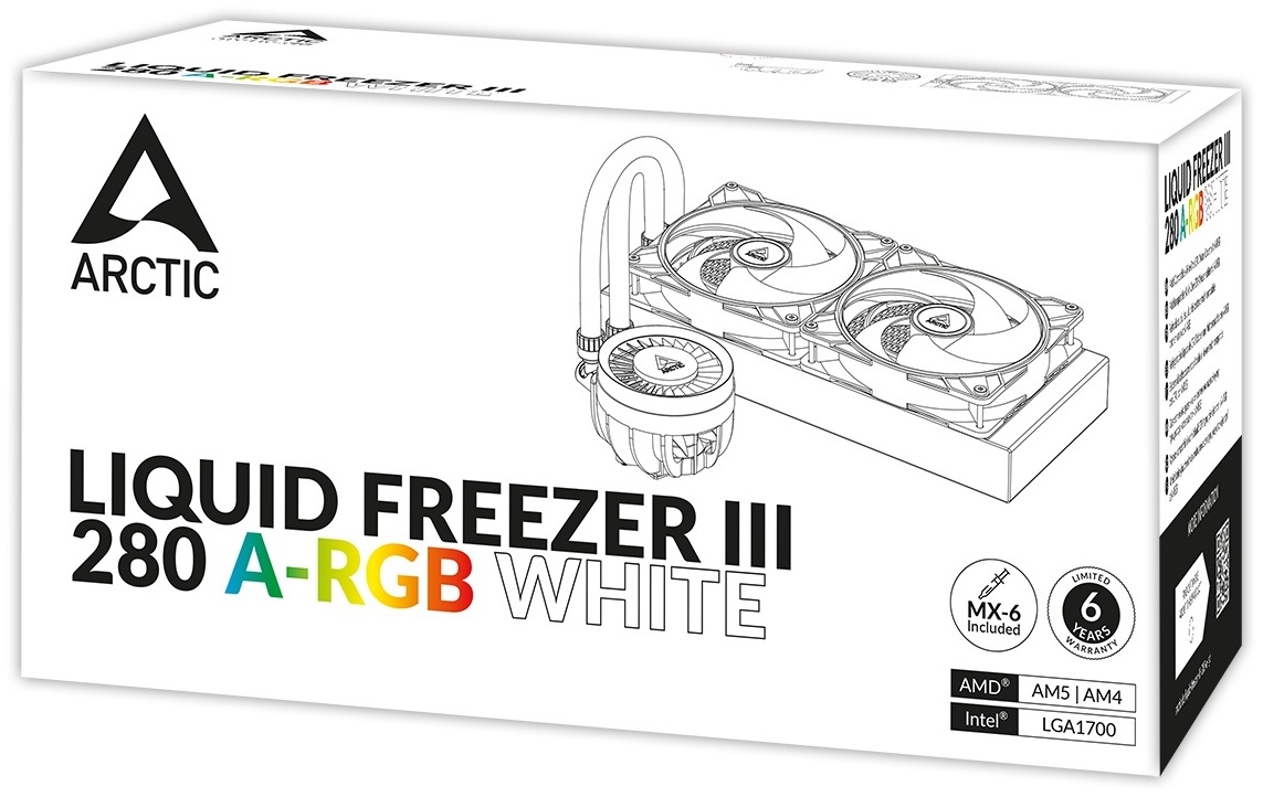 Arctic Liquid Freezer III - 280 A-RGB(White)