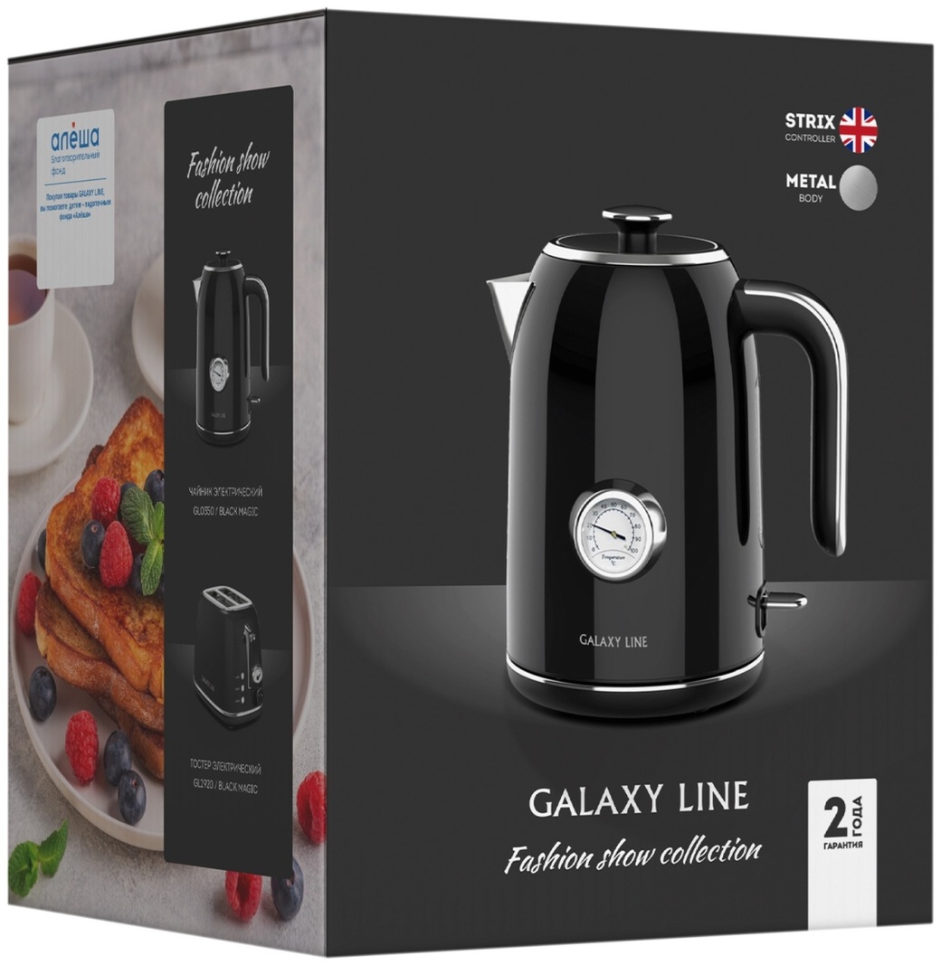 Электрочайник GALAXY LINE GL0350 черный