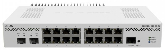 Маршрутизатор MikroTik CCR2004-16G-2S+PC