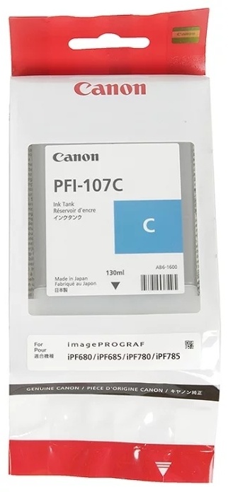 Canon PFI-107C голубой