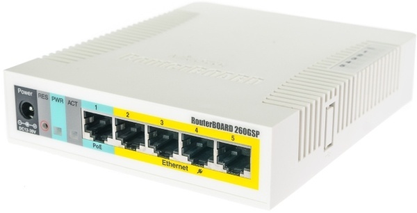 Коммутатор MikroTik CSS106-1G-4P-1S