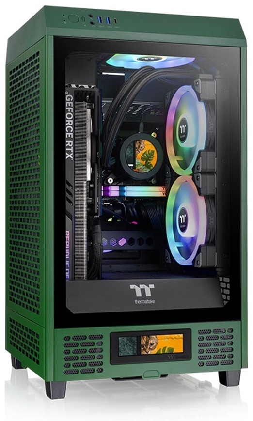 Thermaltake The Tower 200 CA-1X9-00SCWN-00 зеленый