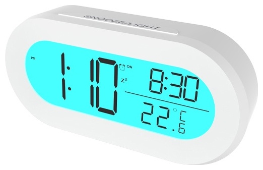 Часы с термометром Ritmix CAT-110, белые