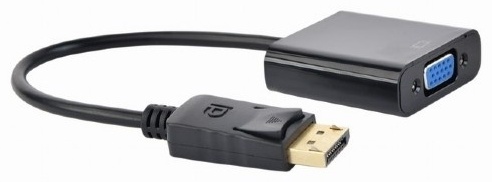 Переходник Cablexpert DisplayPort - VGA 0.15 м A-DPM-VGAF-02 черный