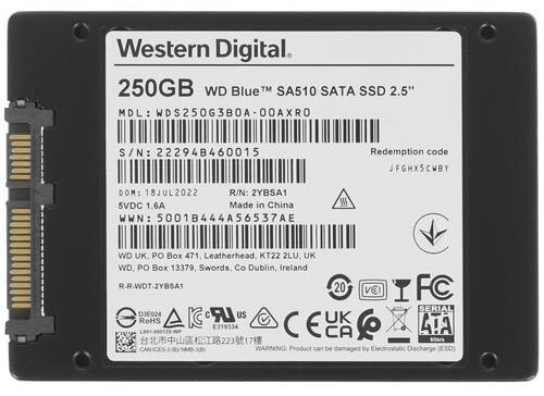 SSD Western Digital SA510 WDS250G3B0A 250 ГБ