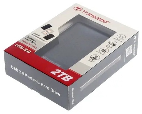 Transcend StoreJet TS2TSJ25A3K 2000 ГБ