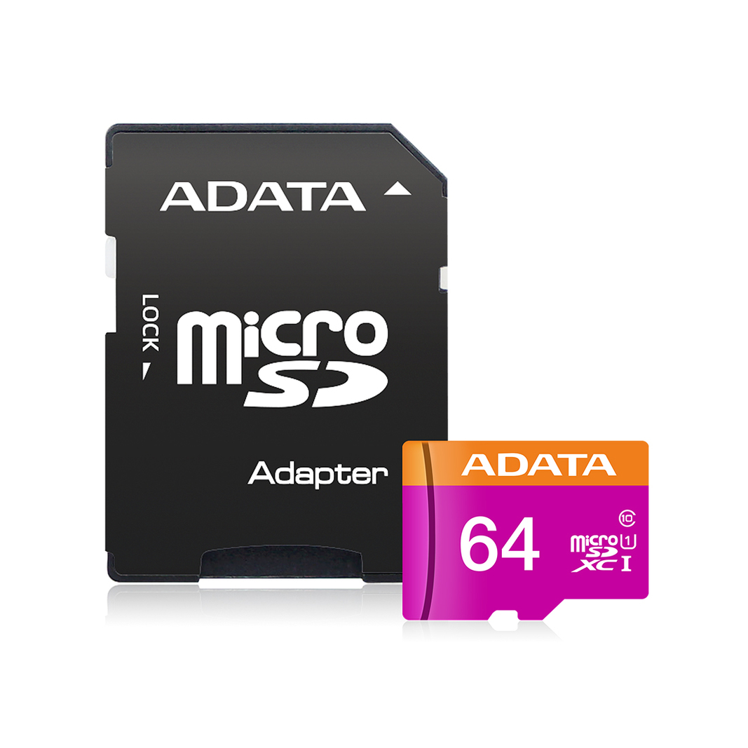 Карта памяти Adata microSDHC AUSDX64GUICL10-RA1 64Gb