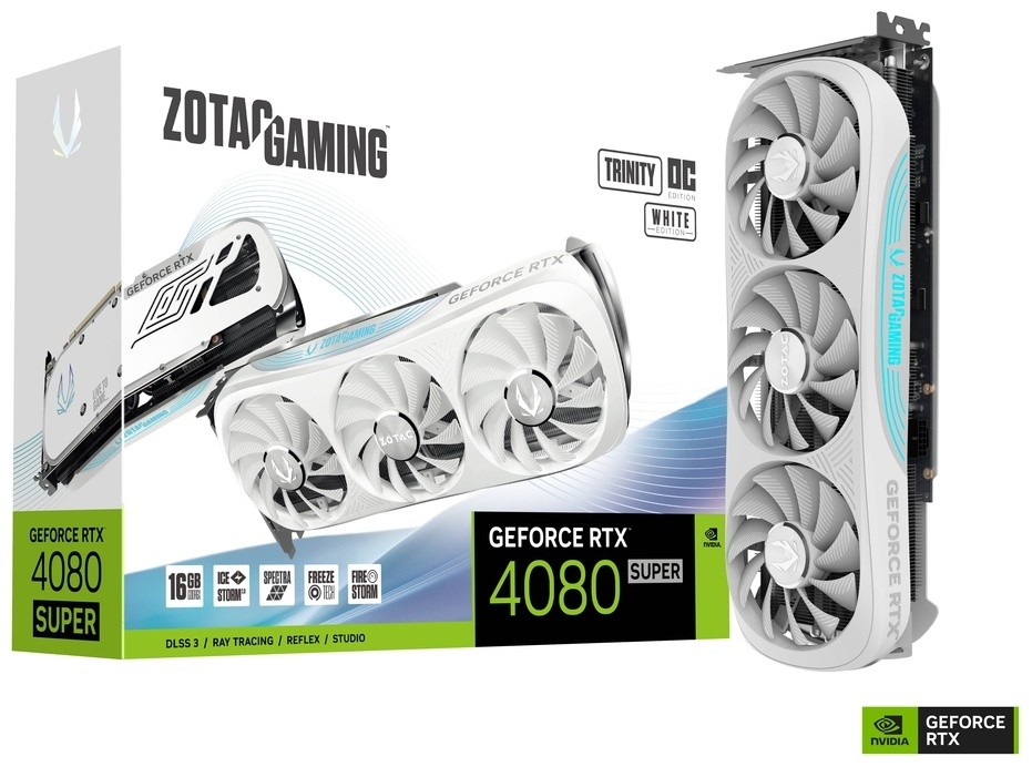 ZOTAC RTX 4080 SUPER Trinity OC White Edition ZT-D40820Q-10P 16 Гб