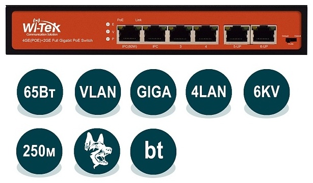 Коммутатор Wi-TeK WI-PS305G v2