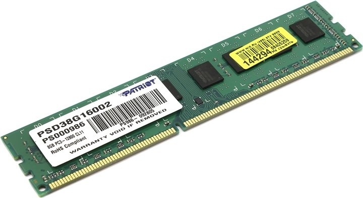 Patriot DDR3 8Gb PSD38G16002