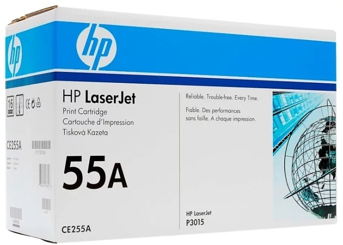 HP CE255A черный