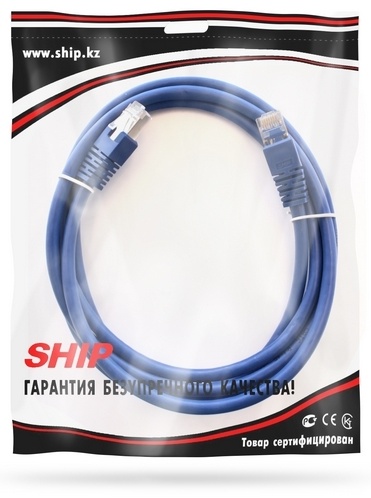 Кабель SHIP RJ-45 - RJ-45 2 м Cat.6, FTP, LSZH, RJ-45, 2 м, S7025BL0200-P, Blue