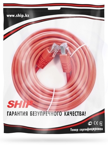 Кабель SHIP RJ-45 - RJ-45 5 м S4025RD0500-P, Cat.5e, FTP, RJ-45, 5 m., Red