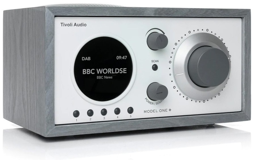 Радиоприемник Tivoli Audio Model One+, бело-серый