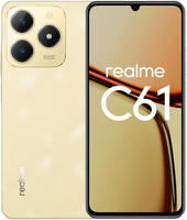 Смартфон Realme С61 RMX3930 8/256GB блестящий золотой + подарок