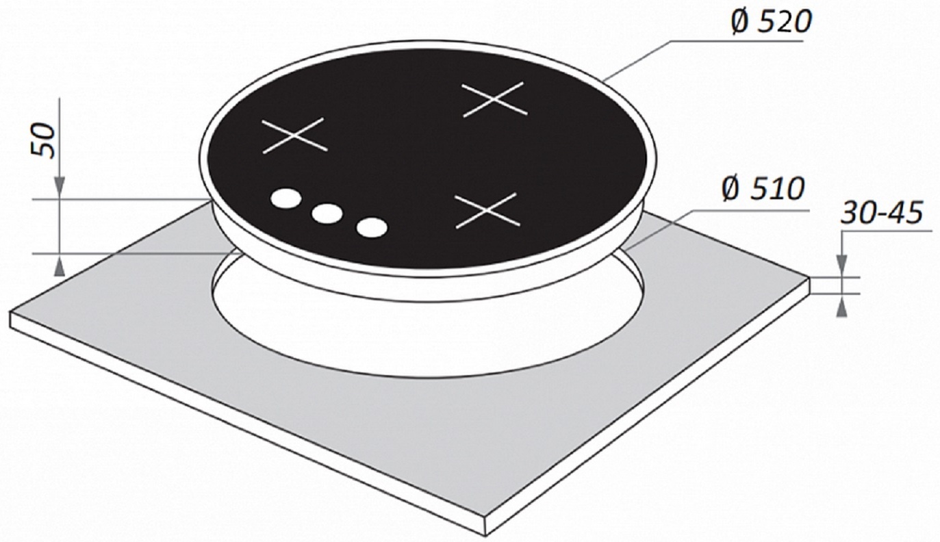 MAUNFELD EGHG.43.23CW\G белый