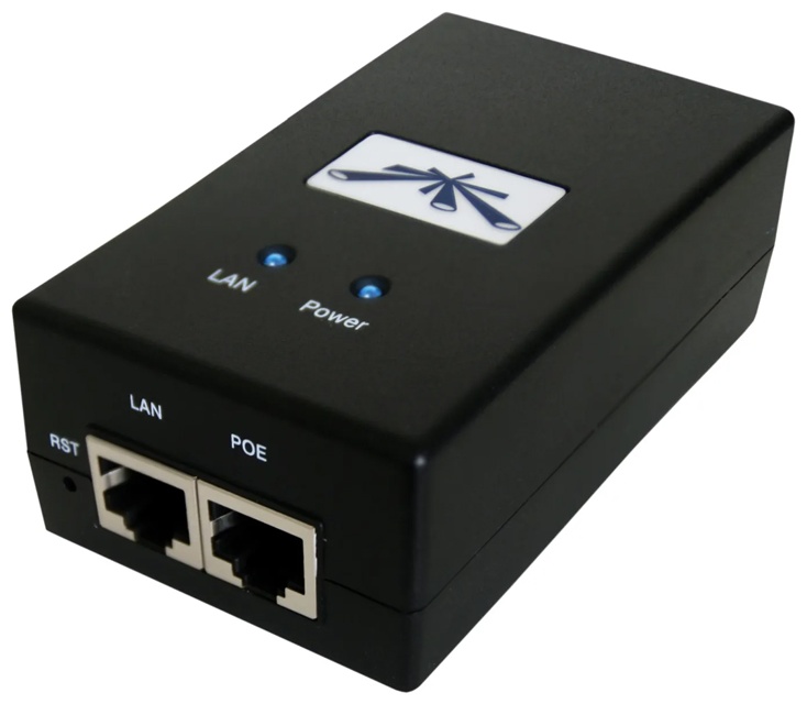 Переходник Ubiquiti RJ-45 - RJ-45 POE-24-24W