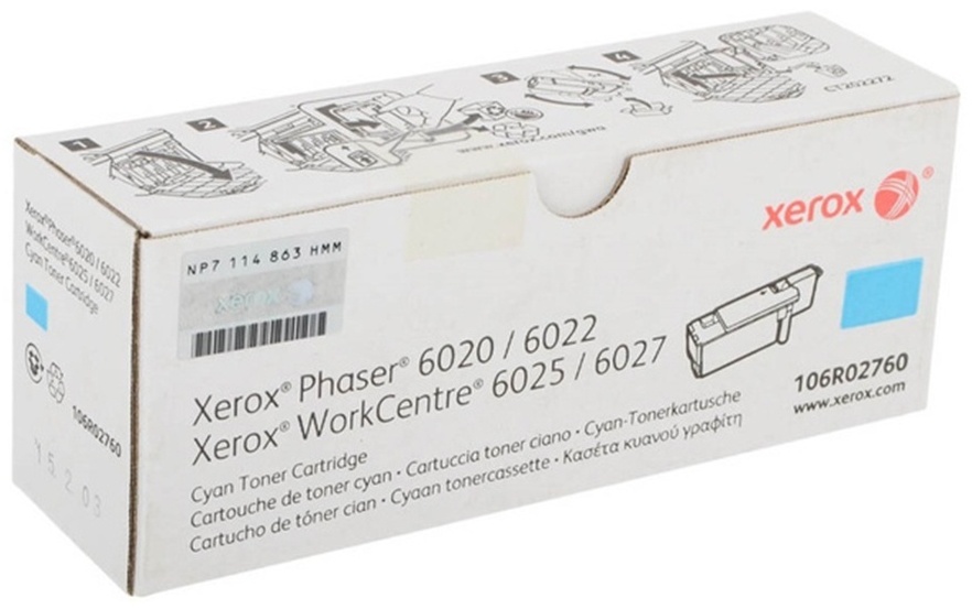 Xerox 106R02760 голубой (cyan)