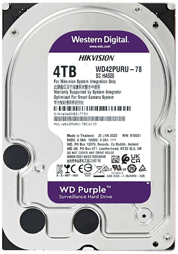 HDD Western Digital WD42PURU 4000 ГБ