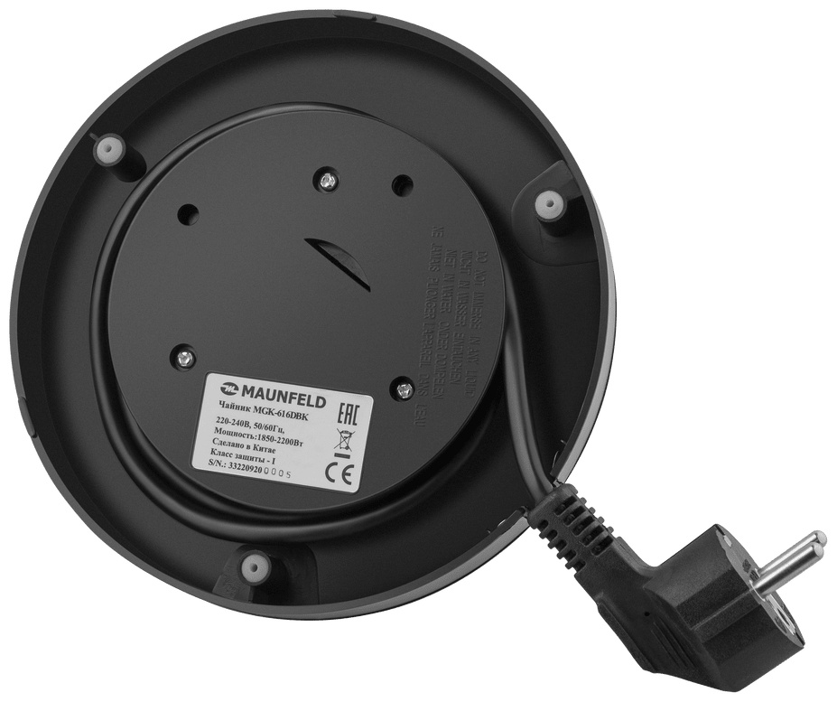 Электрочайник MAUNFELD MGK-616DBK черный