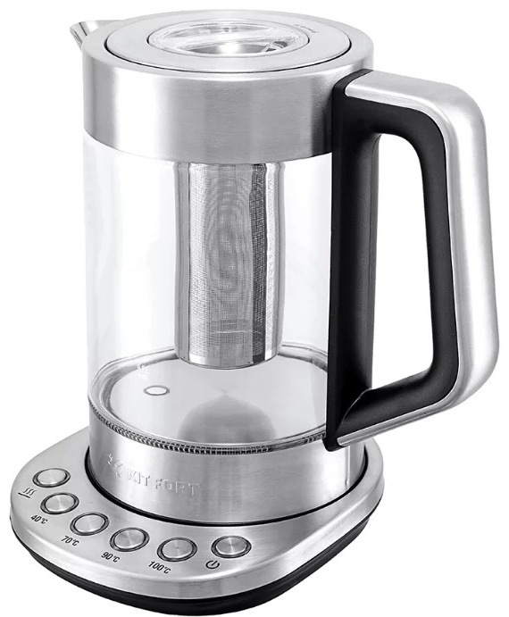 Электрочайник Kitfort КТ-622 серебристый