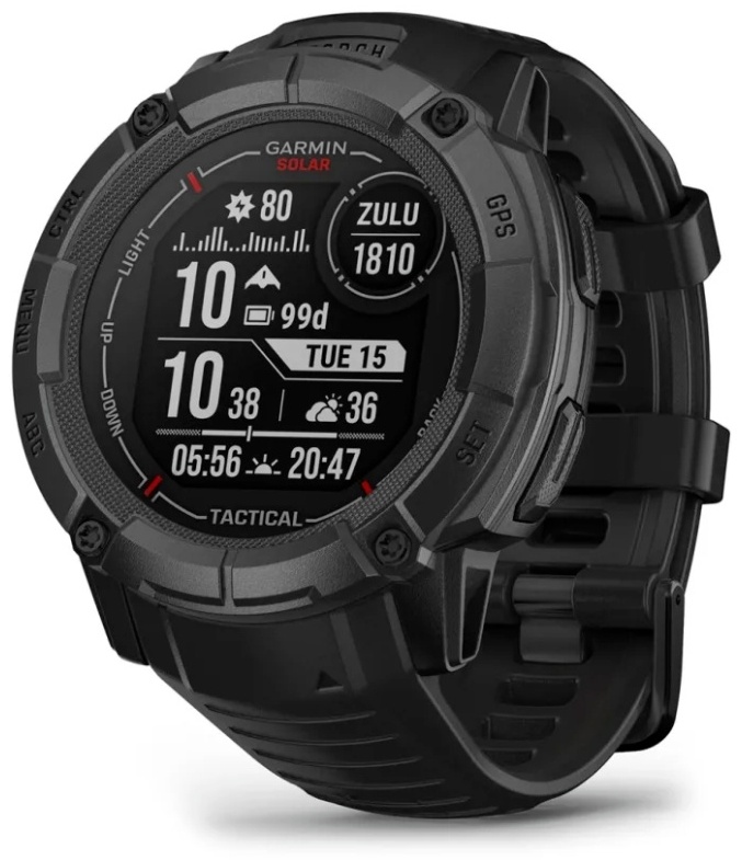 Смарт-часы Garmin Instinct 2X Solar Tactical Edition черный