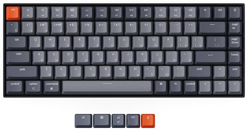 Keychron K2-B1H Red Switch черный