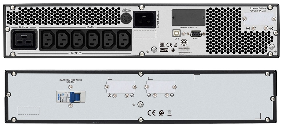 Источник бесперебойного питания APC by Schneider Electric SRVS3KRILRK (SRVSPM3KRIL+SRVS72RLBP-9A+SRVSRK1)