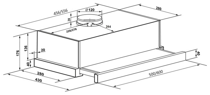 Вытяжка Maunfeld Clyde 60 черная