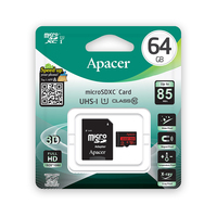 Карта памяти Apacer MicroSDXC AP64GMCSX10U5-R 64 Gb