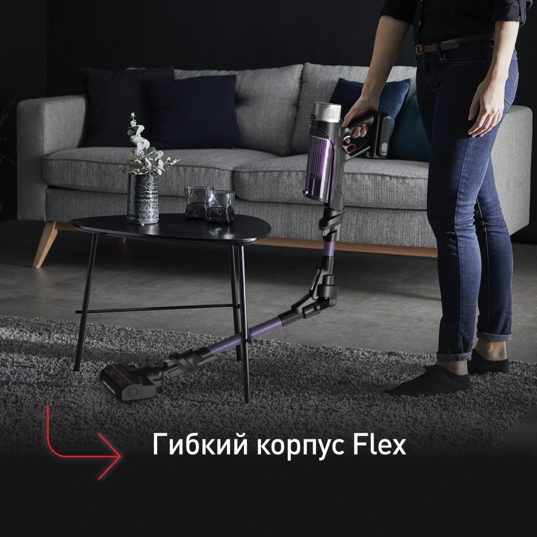 Tefal X-Force Flex 9.60 Allergy TY2038WO черный, фиолетовый