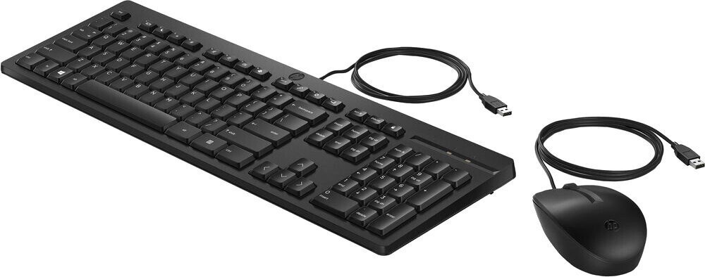 HP 225 Wired Mouse and Keyboard Combo 286J4AA черный