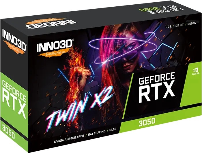 Inno3D RTX 3050 6GB TWIN X2 N30502-06D6-1711VA60 6 Гб
