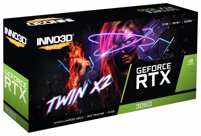 Inno3D GeForce RTX 3060 TWIN X2 N30602-12D6-119032AH 12 ГБ