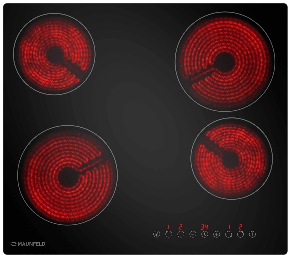 MAUNFELD Basel AEOF6060B2 + варочная поверхность AVCE594STBK черный
