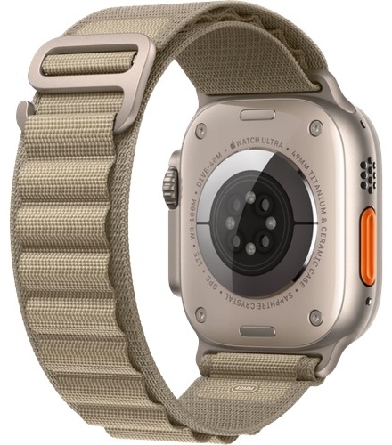 Смарт-часы Apple Watch Ultra 2 GPS + Cellular, 49mm Titanium Case with Olive Alpine Loop - Medium (MREY3GK/A)