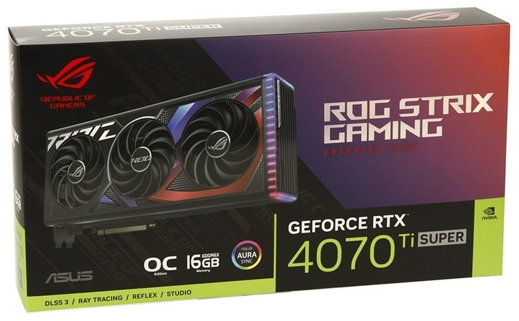 ASUS RTX 4070 Ti Super ROG Strix Gaming OC ROG-STRIX-RTX4070TIS-O16G-GAMING 16 Гб