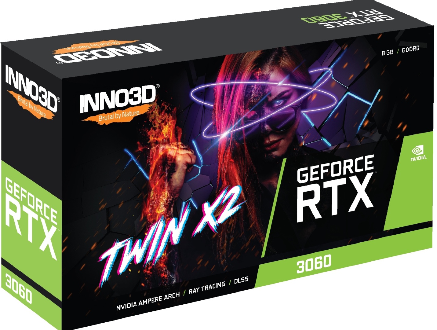 Inno3D GeForce RTX 3060 TWIN X2 N30602-08D6-11902130 8 ГБ